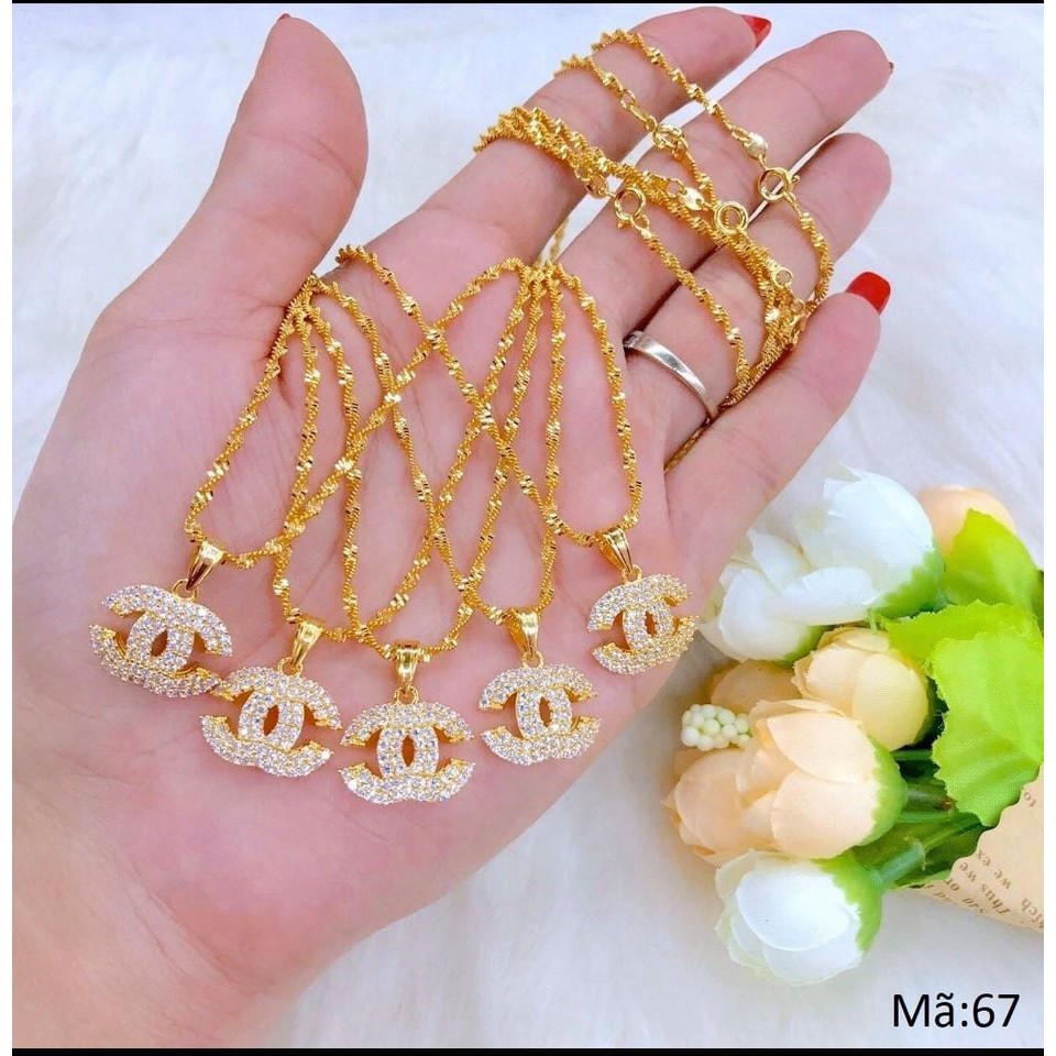 Dây chuyền Nữ V190 Đính đá Namoo Jewelry
