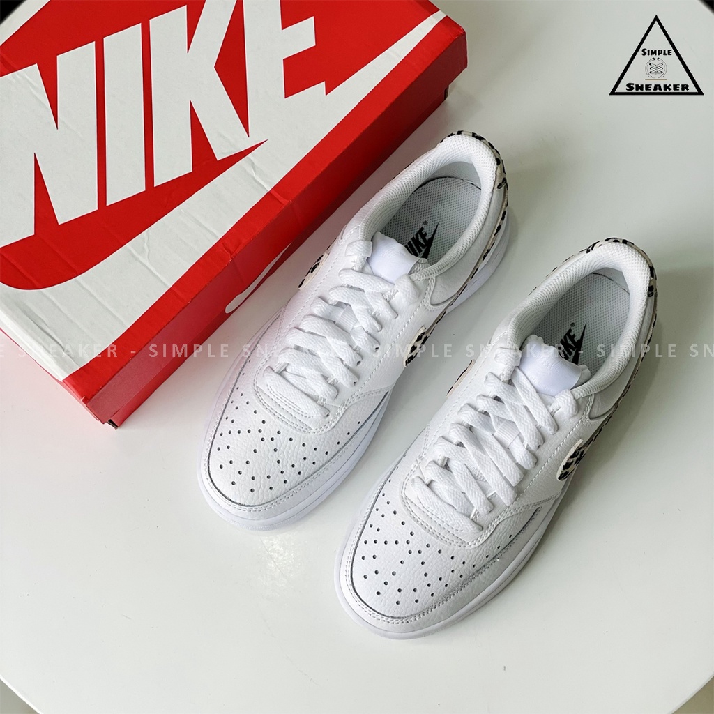 Giày Sneaker Nike Court Vision Low HÀNG CHÍNH HÃNG Nike Court Vision White Leopard [DD9665 100] - Simple Sneaker