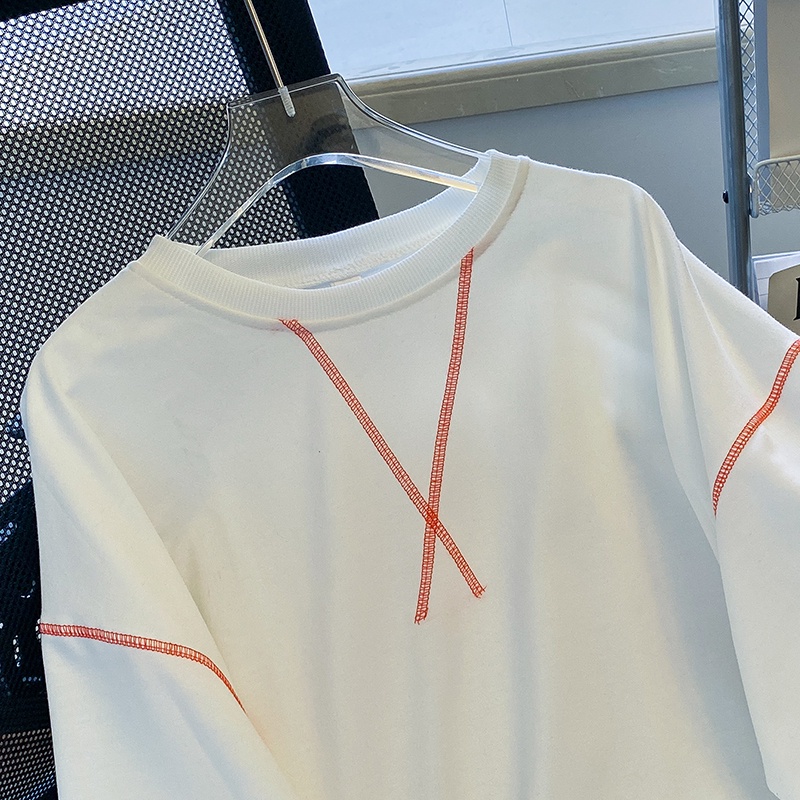 ZHELIHANGFEI Áo Thun Sweater Tay Dài Dáng Rộng Dễ Phối Đồ