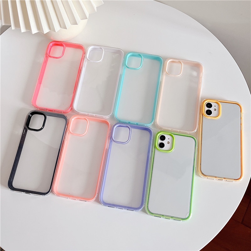 Ốp Điện Thoại 3 Trong 1 Màu Kẹo Cho OPPO A31 2020 A9 A5 A11X F11 RENO 5 6 REALME 5 Màu Sắc