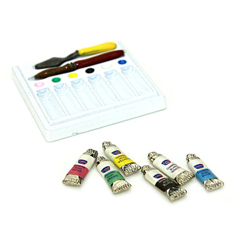 Mô Hình Màu Nước Trang Trí Nhà Búp Bê Tỉ Lệ 1: