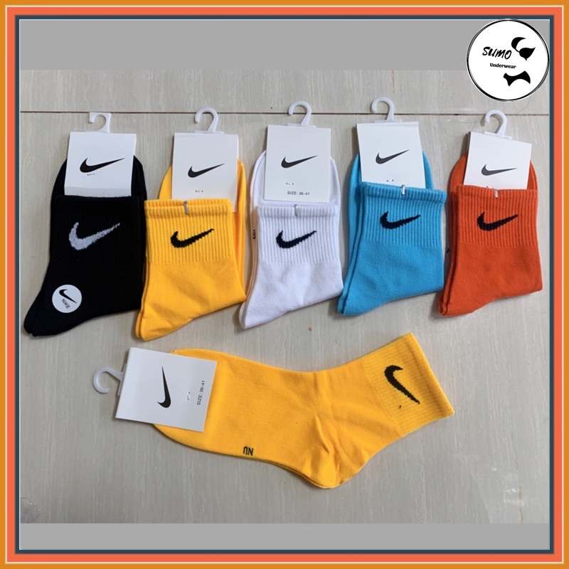 Tất ni.ke phẩy unisex cao cổ, trung cổ chất cotton mềm mịn, loại đẹp. Ảnh shop chụp thật.