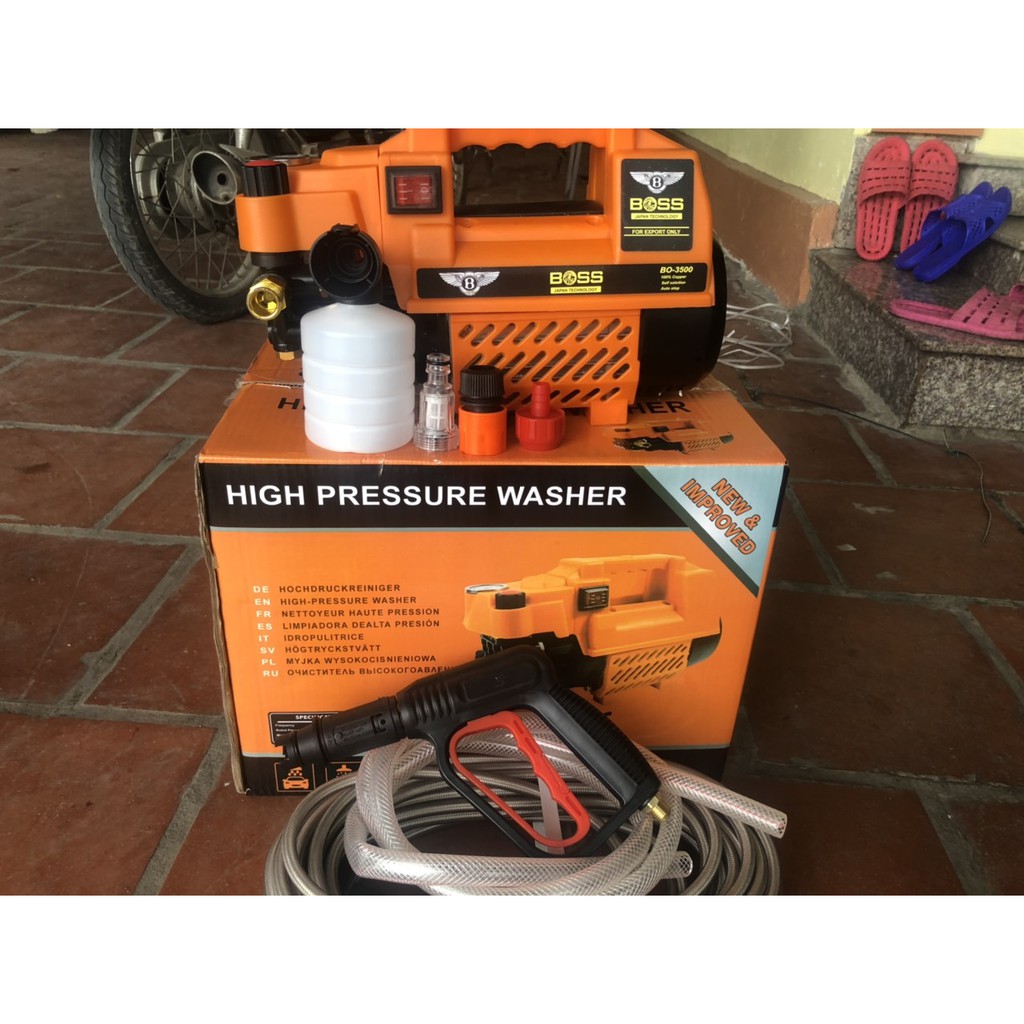 Máy xịt rửa ô tô xe máy Boss B11 3500W