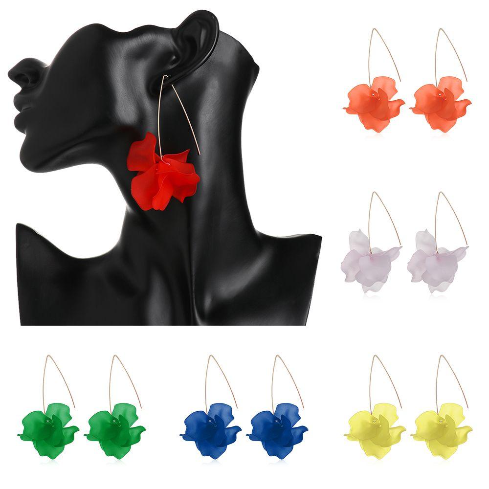 Khuyên Tai Dáng Dài Hình Hoa Thanh Lịch