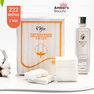 [222 Miếng Siêu Mềm Mịn] Bông Tẩy Trang Cotton Pads 3 Lớp (Cam Kết Chính Hãng)