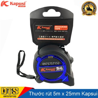 Thước rút hệ mét Nhật Kapusi chống va đập 5m x 25mm (Bản thước to) giocongcu