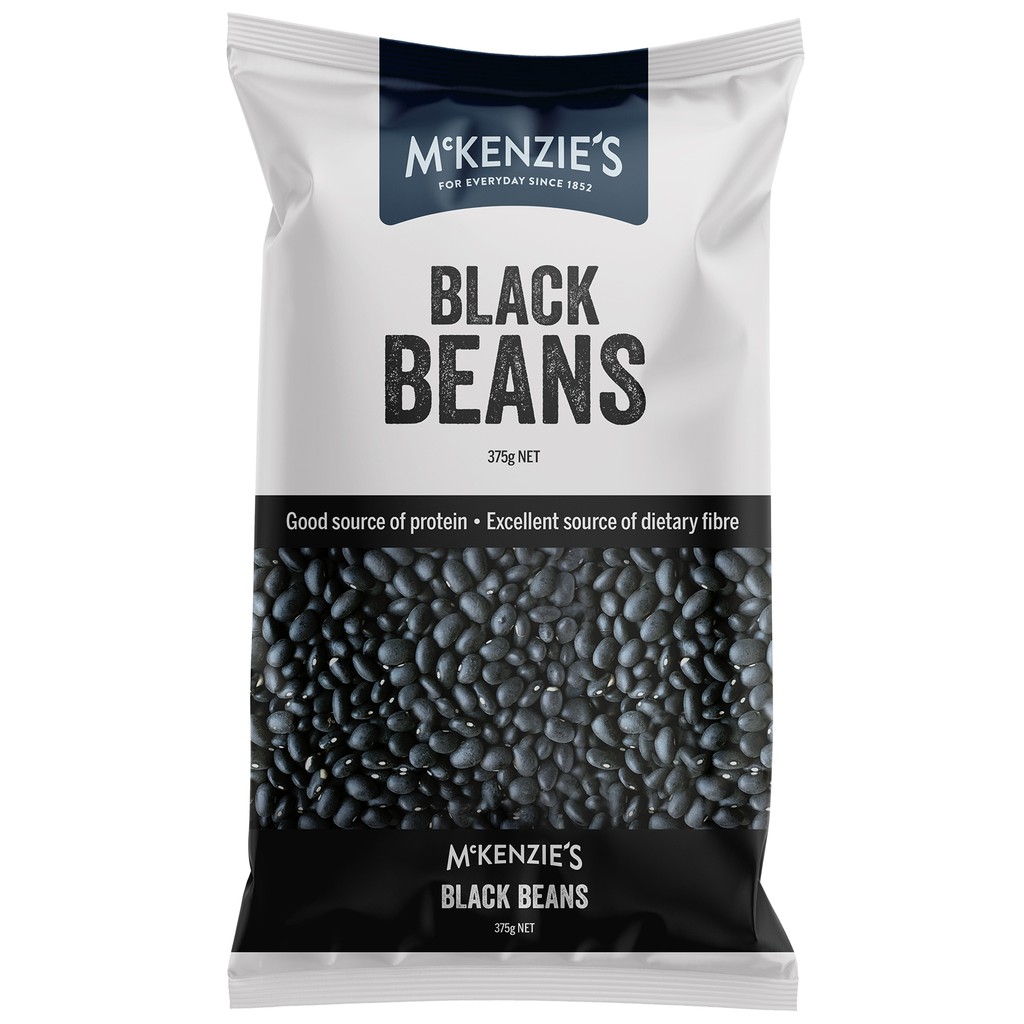 Đậu Đen Cao Cấp Nhập Khẩu Úc McKenzie's - Black Beans - Túi 375g