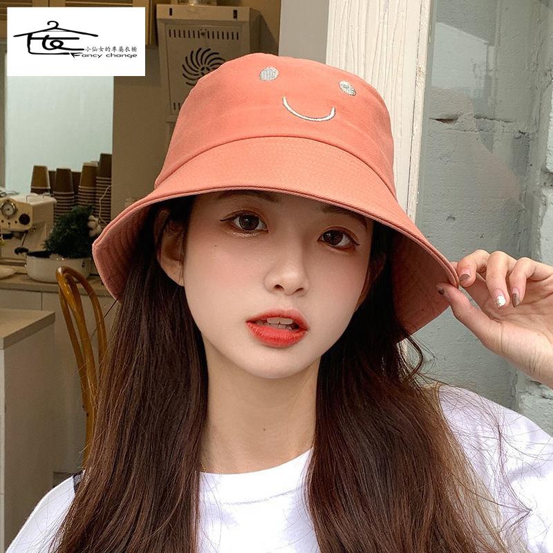 Nón Vành Thêu Họa Tiết Hoạt Hình Phong Cách Hàn Quốc Thời Trang Xuân Hè Dễ Thương Cho Nữ