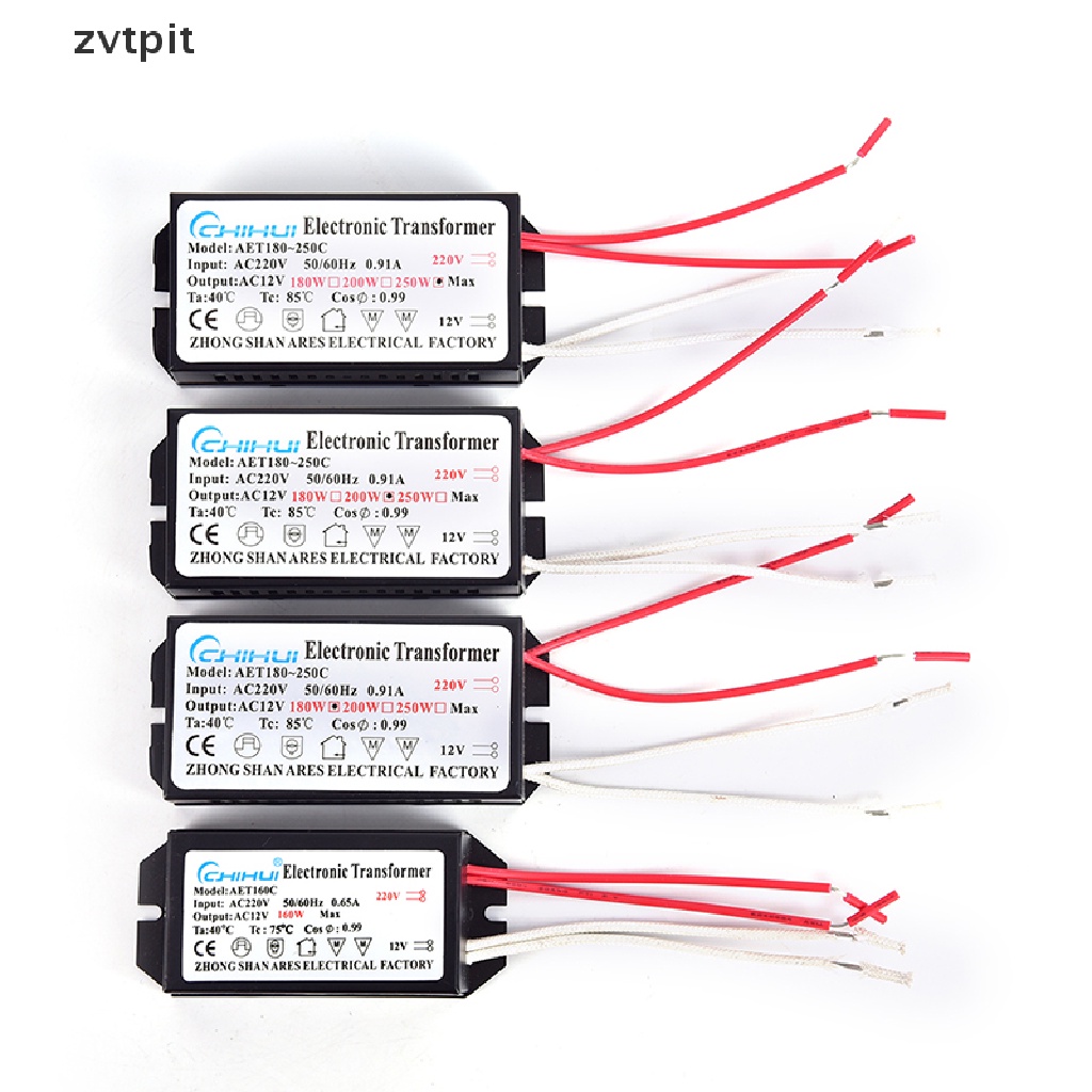 [ZVPT] Electronic Transformer 160W/180W/200W/250W AC 220V to 12V Halogen Lamp DSF