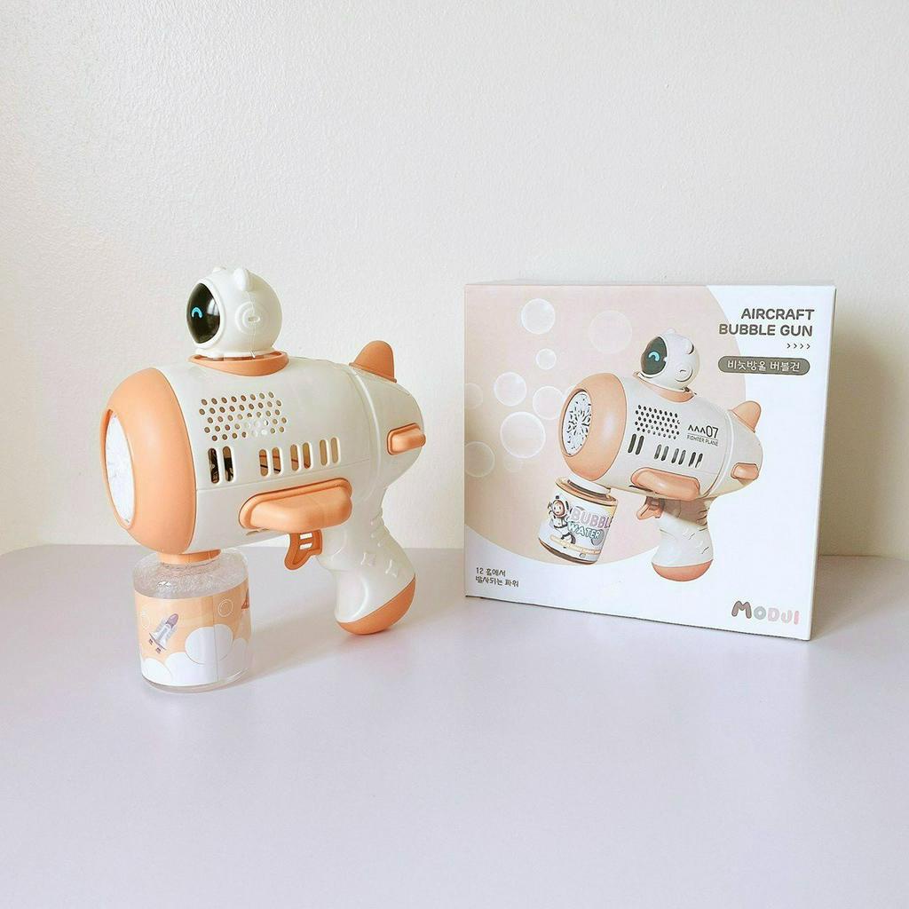 Súng bắn bong bóng xà phòng phi hành gia Máy thổi bong bong Modui, súng đồ chơi cho bé
