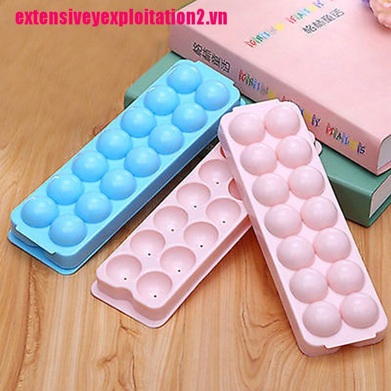 2 Khuôn silicon làm đá viên tròn tiện lợi