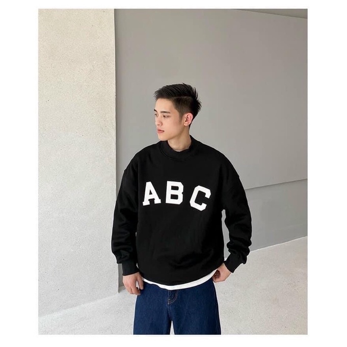 Áo nỉ cổ tròn Cotton ABC TTA