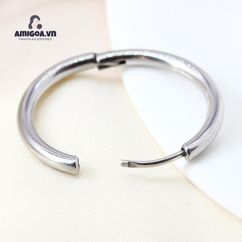 ✨✨Bông tai dáng tròn thiết kế đơn giản hợp thời trang phong cách Hàn Quốc cho nữ (1 pcs)