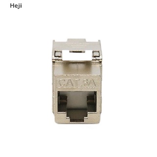 Heji CAT7 RJ45 Keystone Shielded Slot FTP Zinc Alloy Module Connector Coup thumbnail