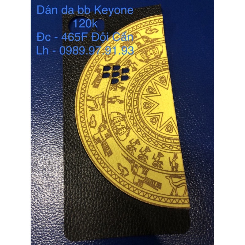 Blackberry keyone/ K1 dán da trống đồng