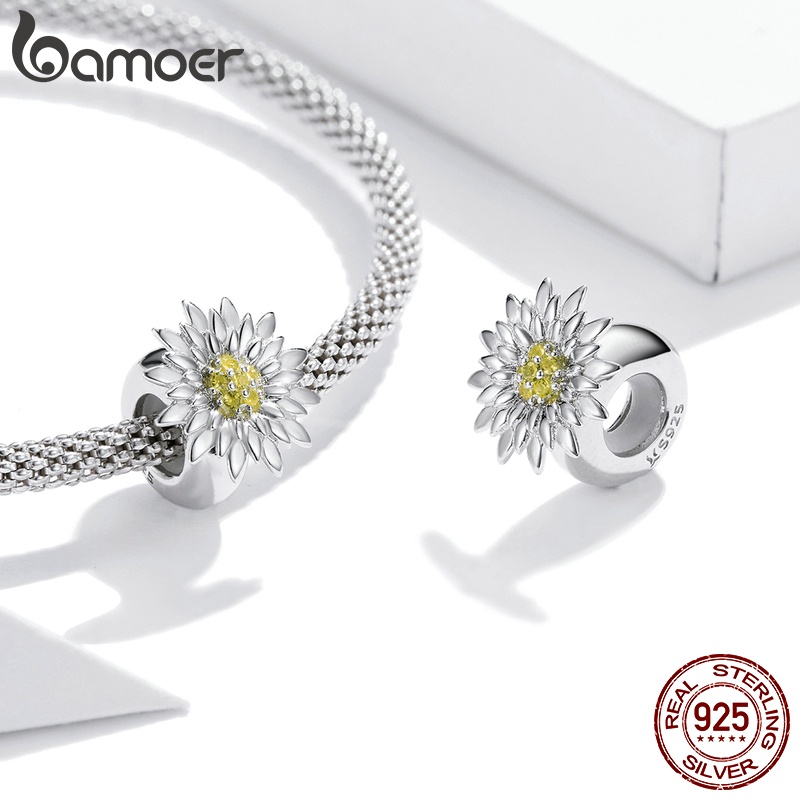 Hạt charm BAMOER bạc 925 dùng làm vòng đeo tay thời trang