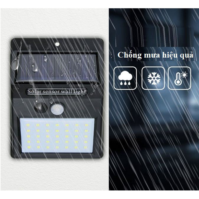 Đèn năng lượng mặt trời Solar 120 LED 35 LED siêu sáng 3 chế độ sáng