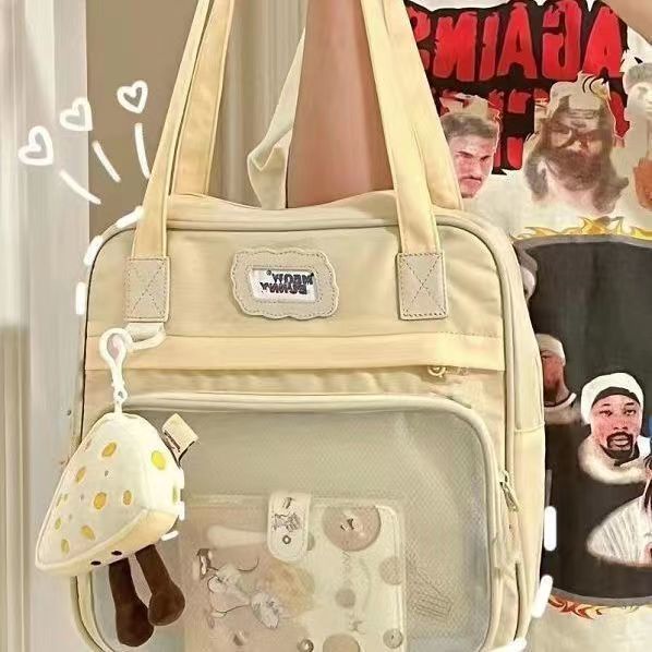 Túi Xách Canvas Cỡ Lớn Phong Cách Hàn Quốc Cho Nữ