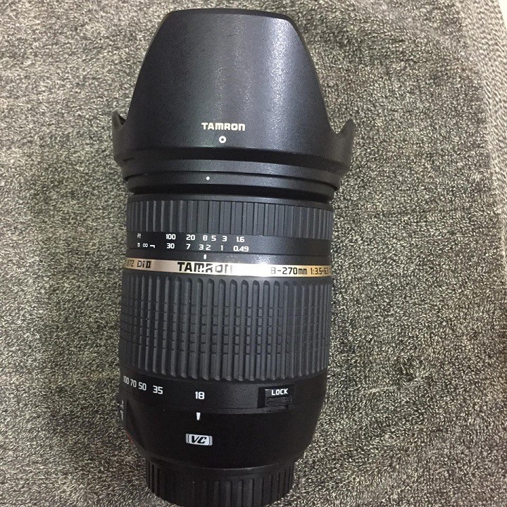 Ống kính Tamron 18-270f3.5-5.6 VC Macro cho máy Canon Crop