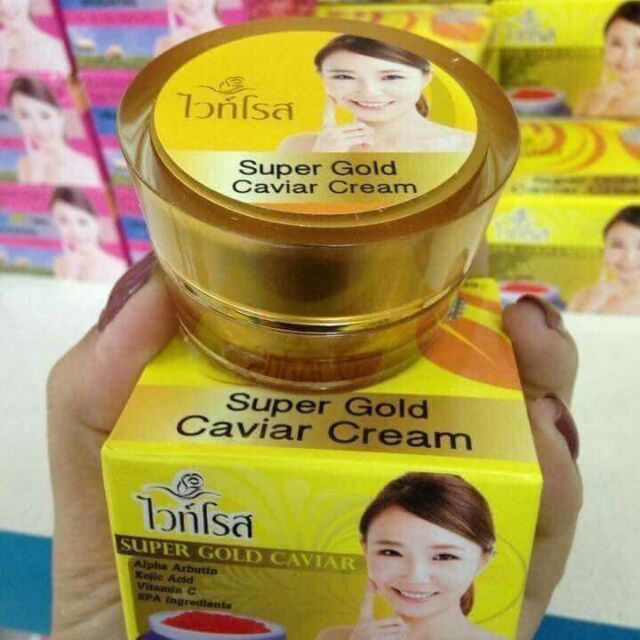 Kem Dưỡng Trắng Da Cao Cấp Face Super Gold Caviar Thái Lan