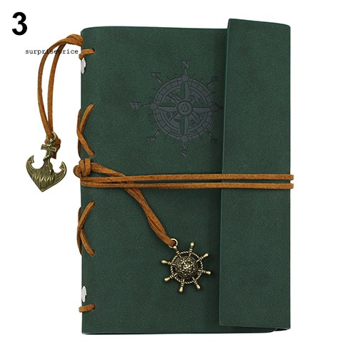 Quyển nhật ký bằng da dây cột phong cách cổ điển nghệ thuật