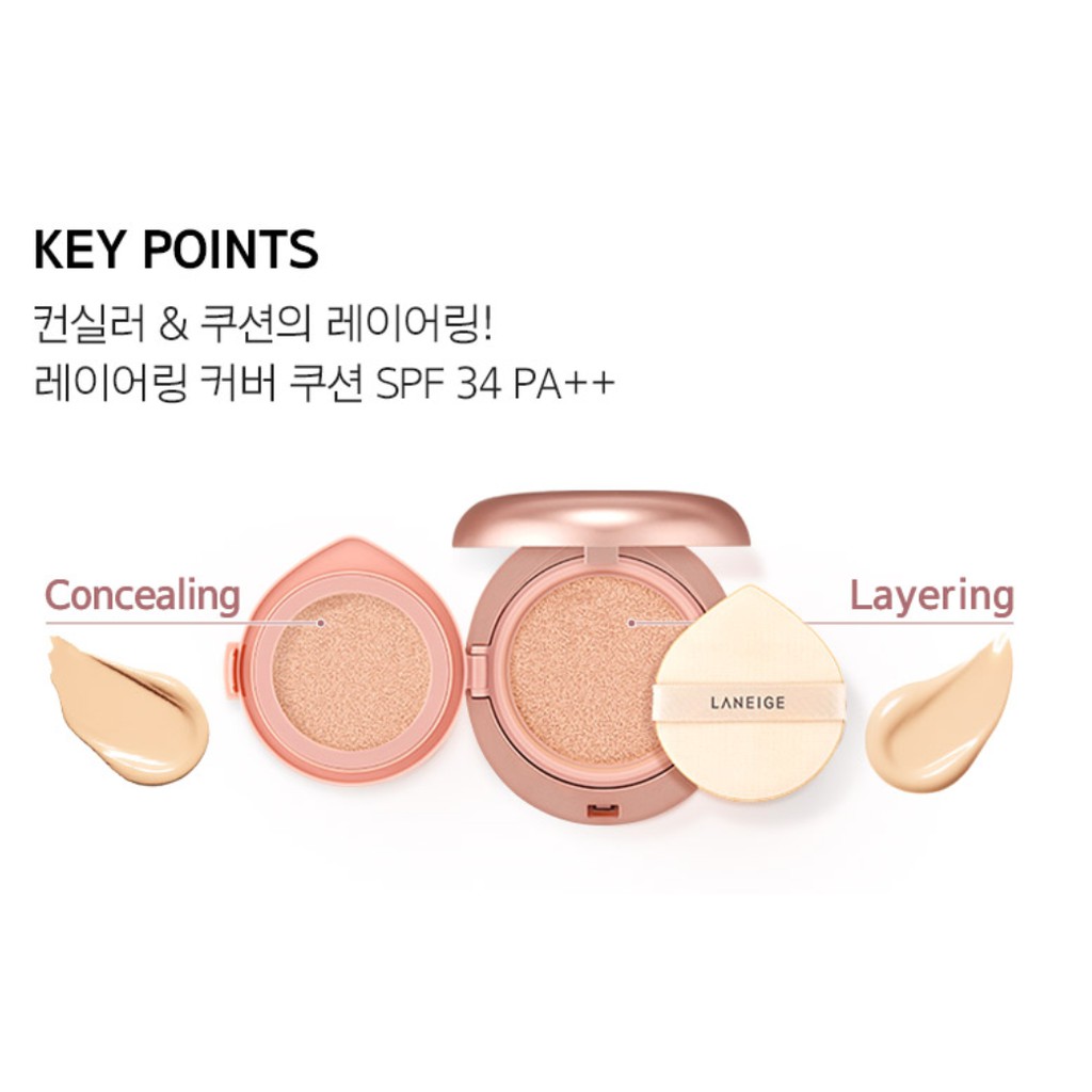 [LANEIGE] Phấn nước Cushion Layering có kem che khuyết điểm 2 trong 1 | BigBuy360 - bigbuy360.vn