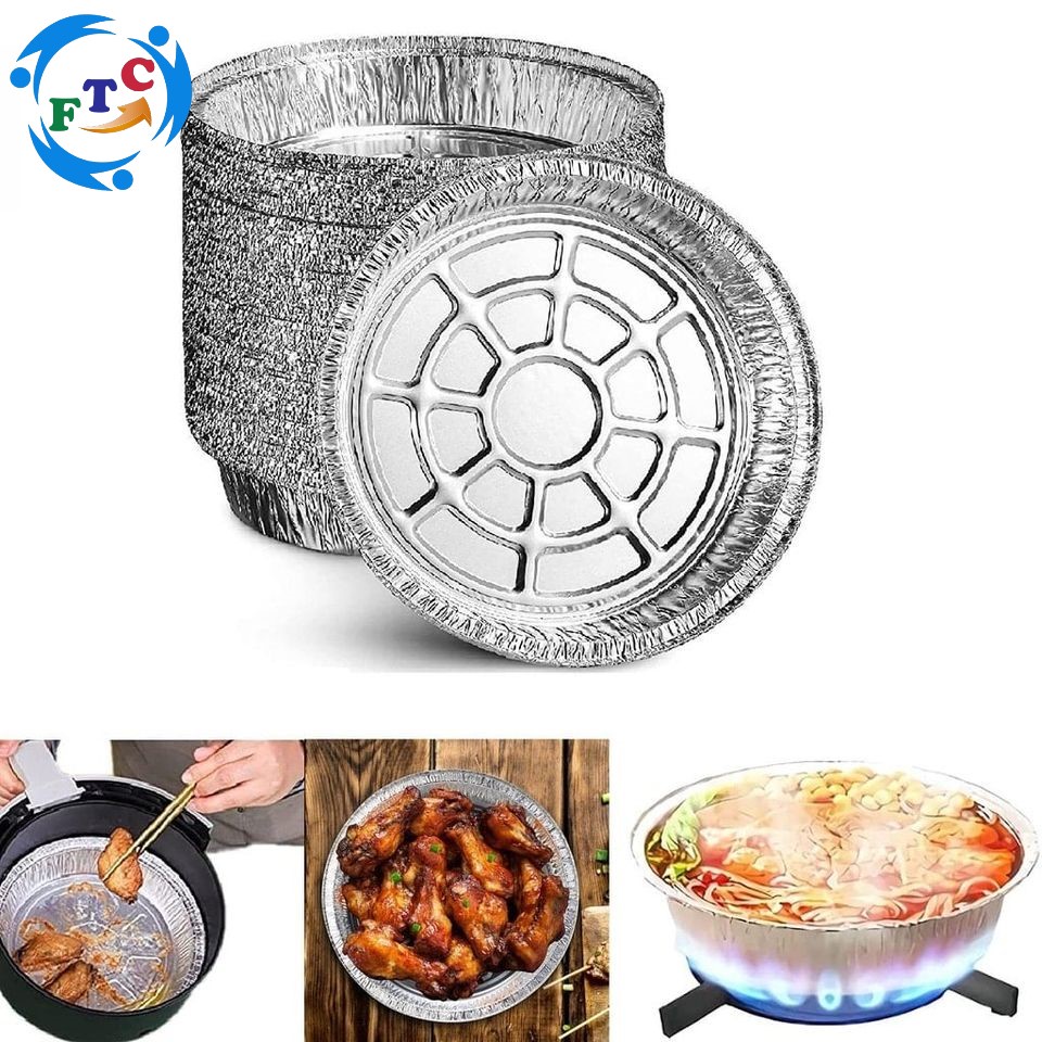 Khuôn bạc nướng đồ ăn combo 10 chiếc size 22cm.