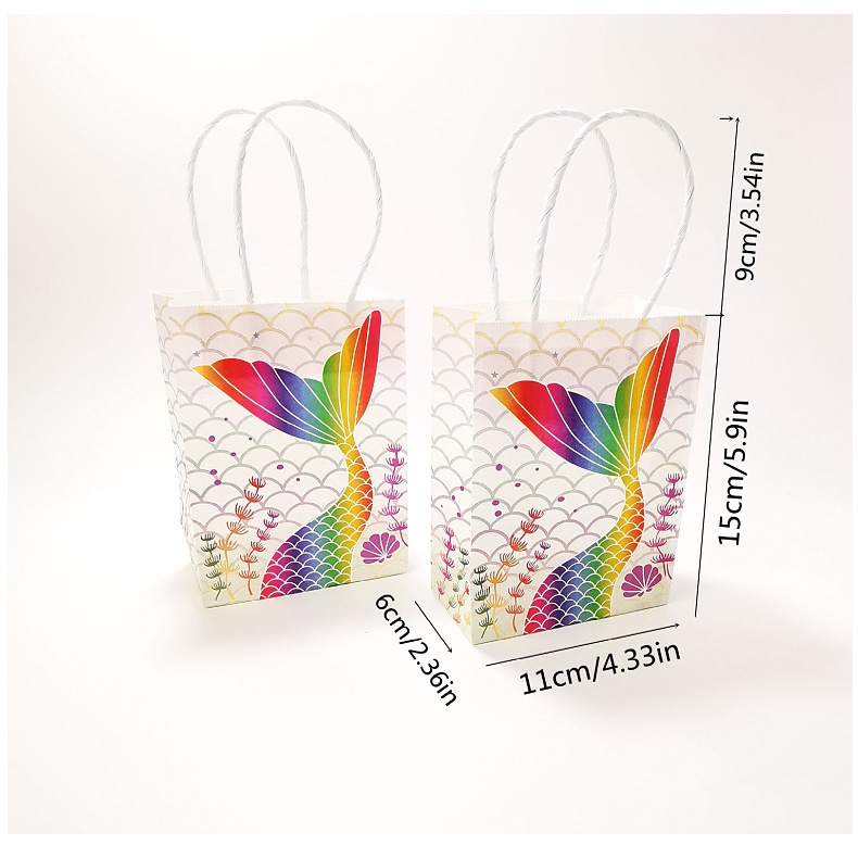 Túi đựng bánh kẹo làm quà tặng hình đuôi nàng tiên cá sáng tạo đa năng