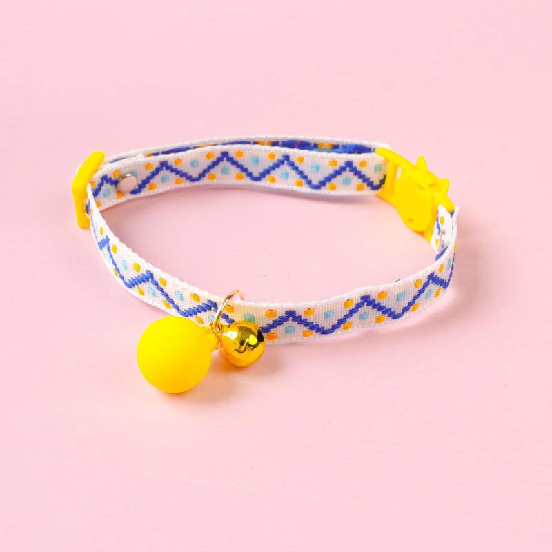 Vòng Cổ Thú Cưng Gắn Chuông Nhiều Màu Sắc Có Thể Điều Chỉnh Kích Thước