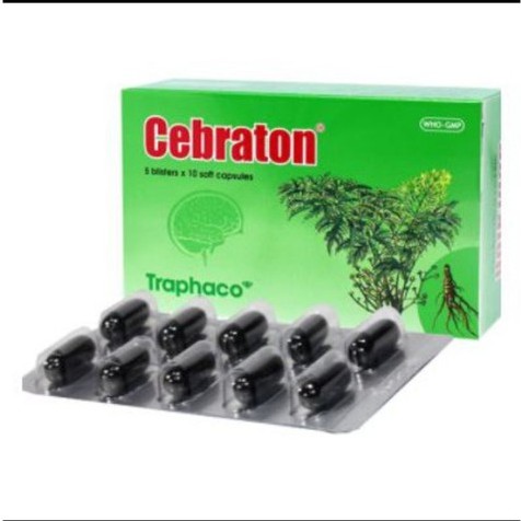 Hoạt huyết dưỡng não CEBRATON viên nang mềm Traphaco