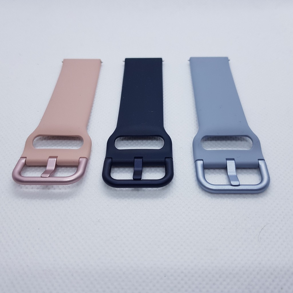 Dây đồng hồ Silicon Chính hãng Cao cấp cho Samsung Galaxy Watch Active 2 bản 20mm loại tốt.