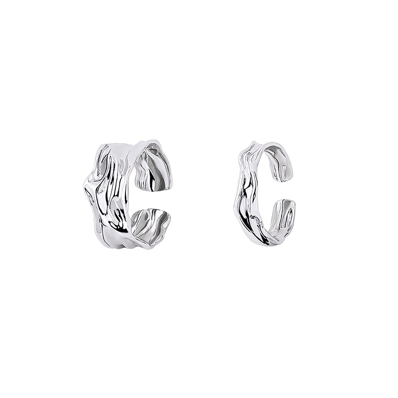 Nhẫn Hở Bằng Kim Loại Phong Cách hip hop Thời Trang Cá Tính