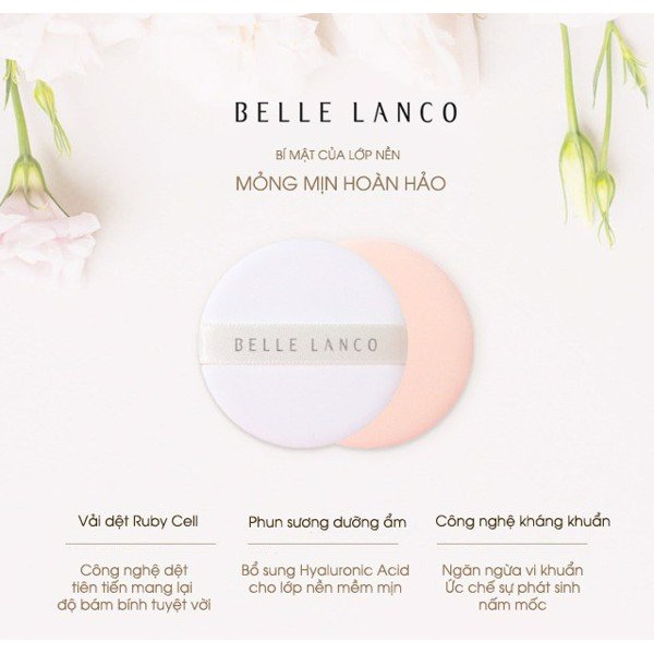 Phấn Nước Che Khuyết Điểm và Chống Lão Hóa - Belle Lanco High-Cover Pure Cushion