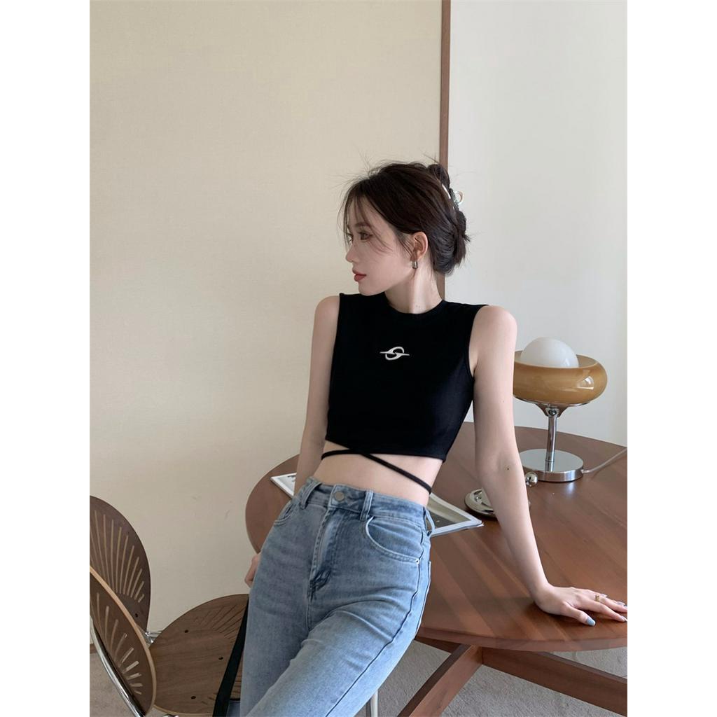 Áo Dây Cột Dây Dáng Ôm Ngắn Thời Trang Quyến Rũ 63200