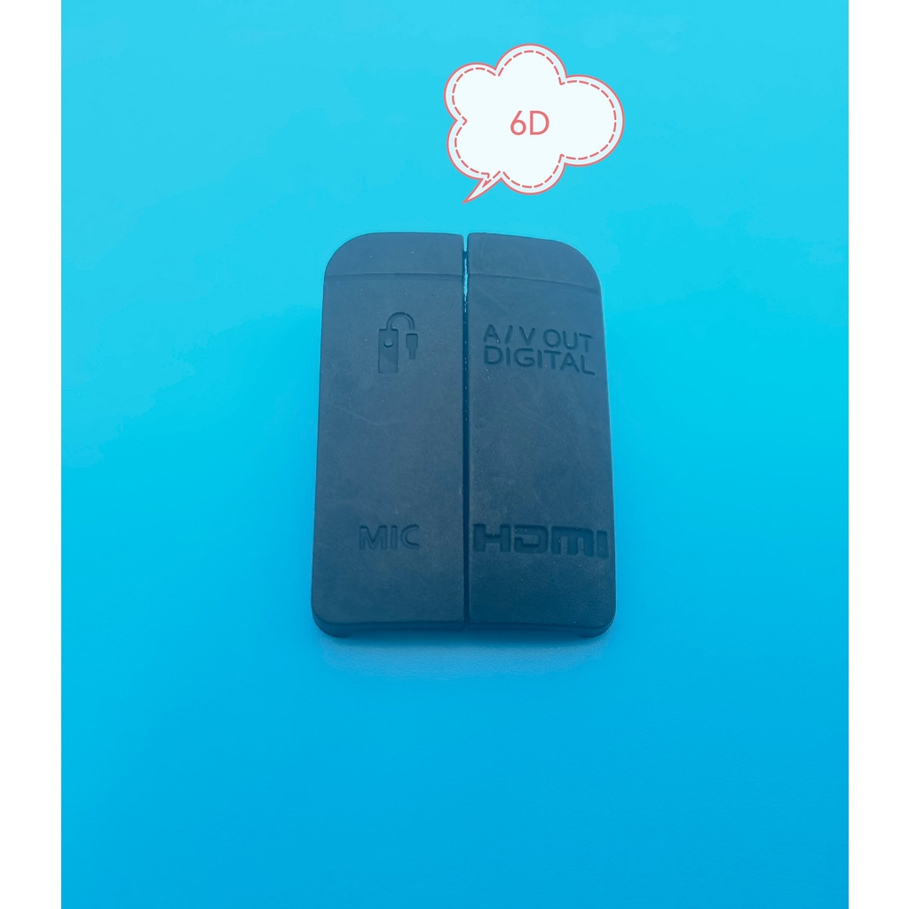 MỚI 6D 5D 5D2 5D3 40D 50D HDMI tương thích Nắp MIC Vỏ giao diện Nắp cao su USB Cửa cho Canon 6D 5D 5