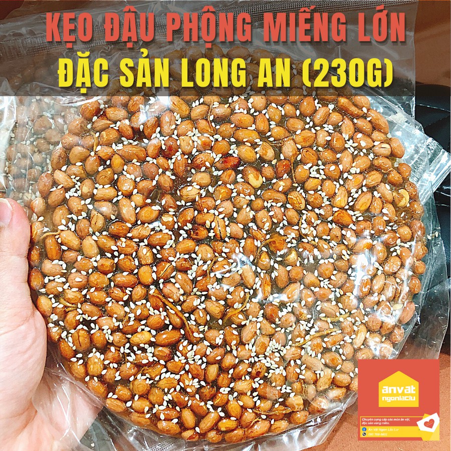 KẸO ĐẬU PHỘNG MIẾNG 230G - ĐẶC SẢN LONG AN | BigBuy360 - bigbuy360.vn