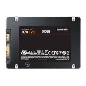 Ổ cứng thể rắn SSD Samsung 870 EVO 500GB - 2.5", SATA3, Read/Write 560/530MBps - (MZ-77E500BW) | BigBuy360 - bigbuy360.vn