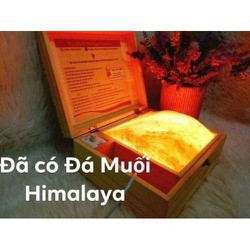 Đèn đá muối Himalaya massage chân (đá hồng cong tặng thêm 2 bóng đèn)