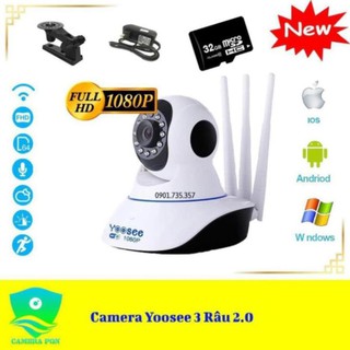 NHP Camera Yoosee 3 Râu hai.0 Full HD 1080P Cực Nét - Kèm Thẻ Nhớ 64GB 34 1