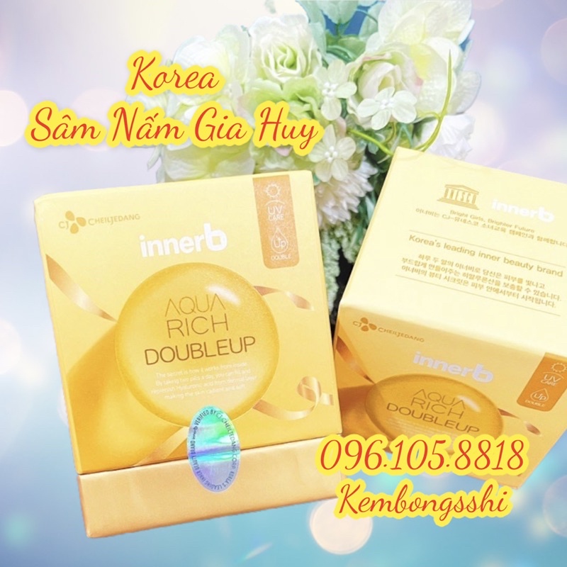 Viên Uống Cấp Nước và Collagen Innerb Aqua Rich cho da căng mịn