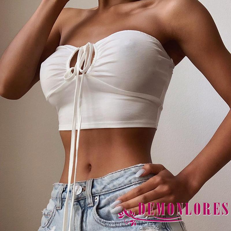 Áo Hai Dây Màu Trơn Thiết Kế Đơn Giản Quyến Rũ Dành Cho Nữ