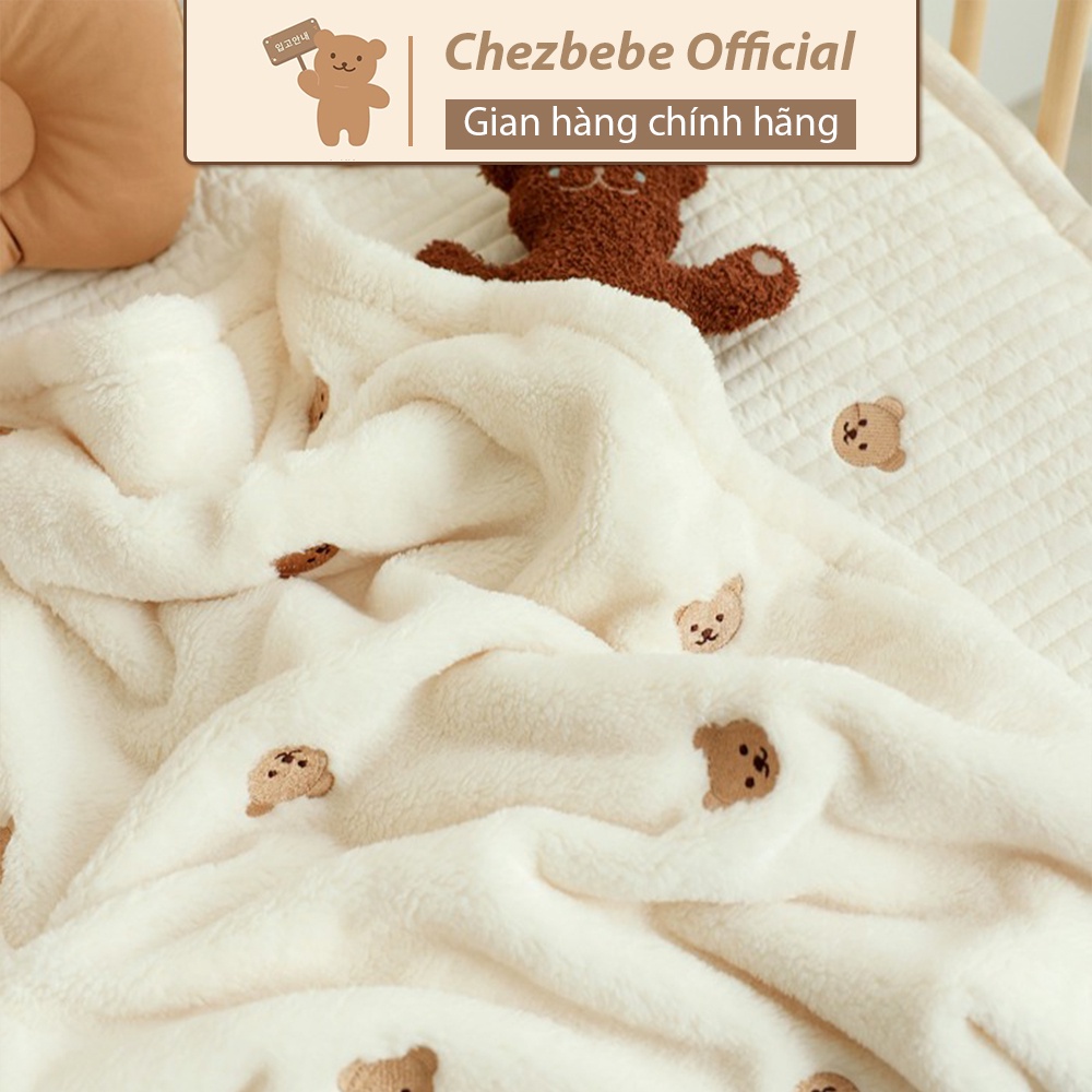 Chăn đông tuyết Chezbebe chăn lông cao cấp, chăn mềm mịn, an toàn cho bé, siêu bền, giữ form khi vệ sinh