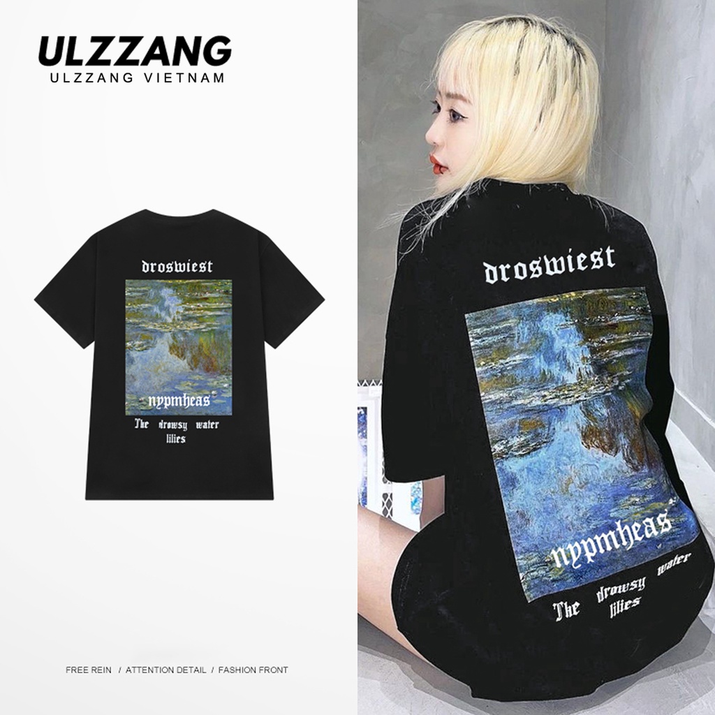 Áo thun unisex nữ local brand ULZZ ulzzang tay lỡ form dáng rộng dro