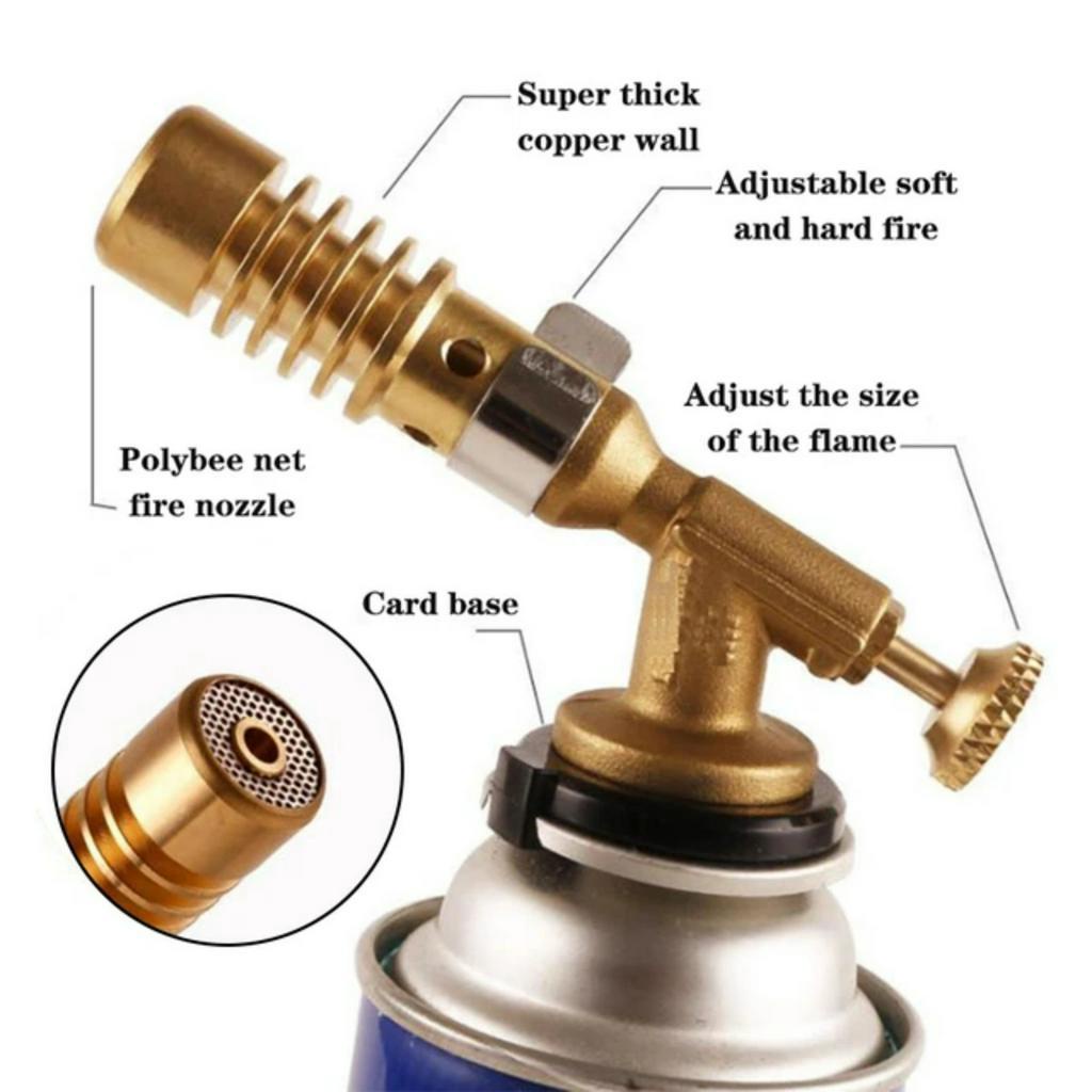 Đèn khò gas mini ❤️FREESHIP❤️ đầu khò gas mini 1300 độ bằng đồng độ bền cao - khò lửa mini