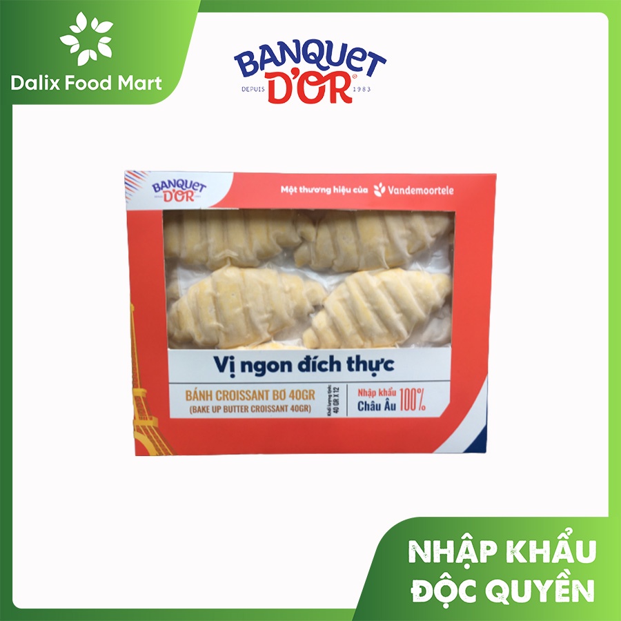 Bánh sừng bò Croissant nhập khẩu Pháp đông lạnh (nướng nồi chiên không dầu hoặc lò nướng)