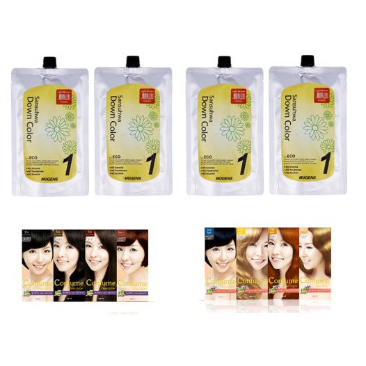 NHUỘM TÓC THẢO DƯỢC PHỦ BẠC THỜI TRANG MUGENS HÀN QUỐC