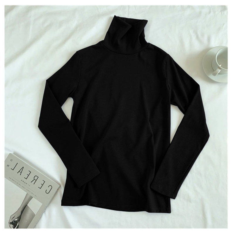 Áo thun COZOK tay dài cổ cao thời trang cho nữ