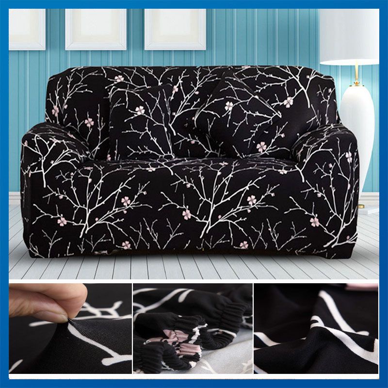 Vỏ Bọc Ghế Sofa Co Giãn Họa Tiết Hoa