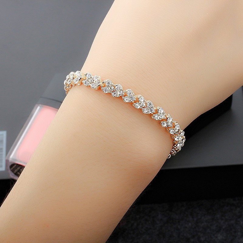 Vòng tay nữ kim cương nhân tạo - Lắc tay nữ kim cương nhân tạo sang trọng phong cách HÀN QUỐC | BigBuy360 - bigbuy360.vn