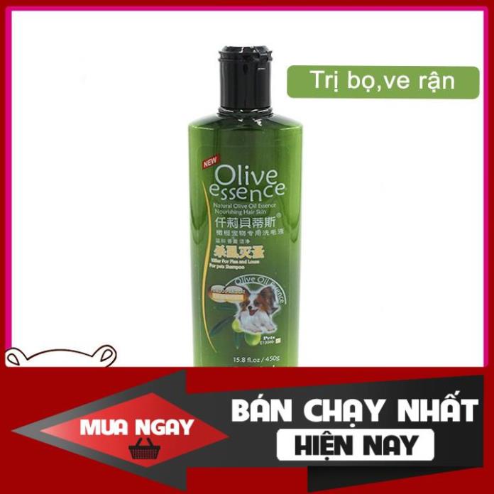 Sữa Tắm Olive Essence Cho Chó Mèo 450ml Giá Rẻ